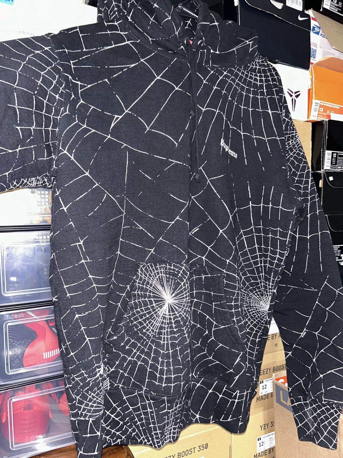Supreme Supreme Spiderweb Hooded Sweatshirt FW16 size Large NEW Size US L / EU 52-54 / 3 - 3 Thumbnail