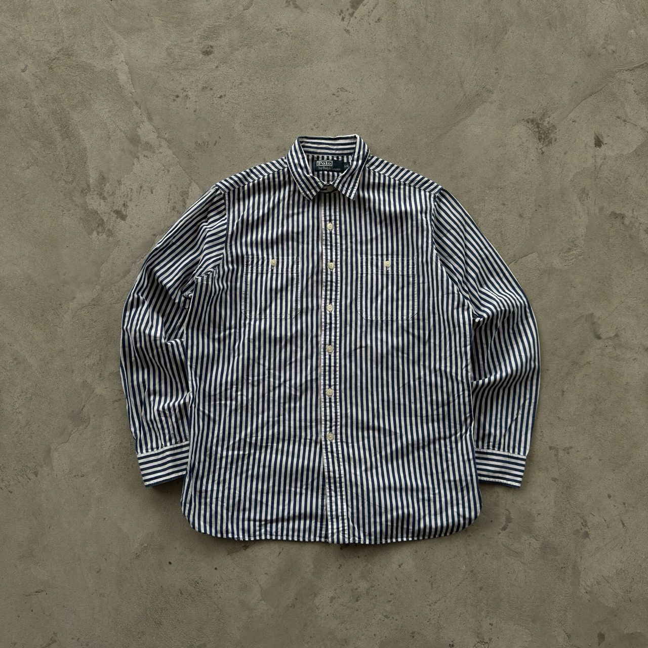 Polo Ralph Lauren Vintage 90s Polo Ralph Lauren Silk Striped Button Ups Shirt Size US L / EU 52-54 / 3 - 1 Thumbnail