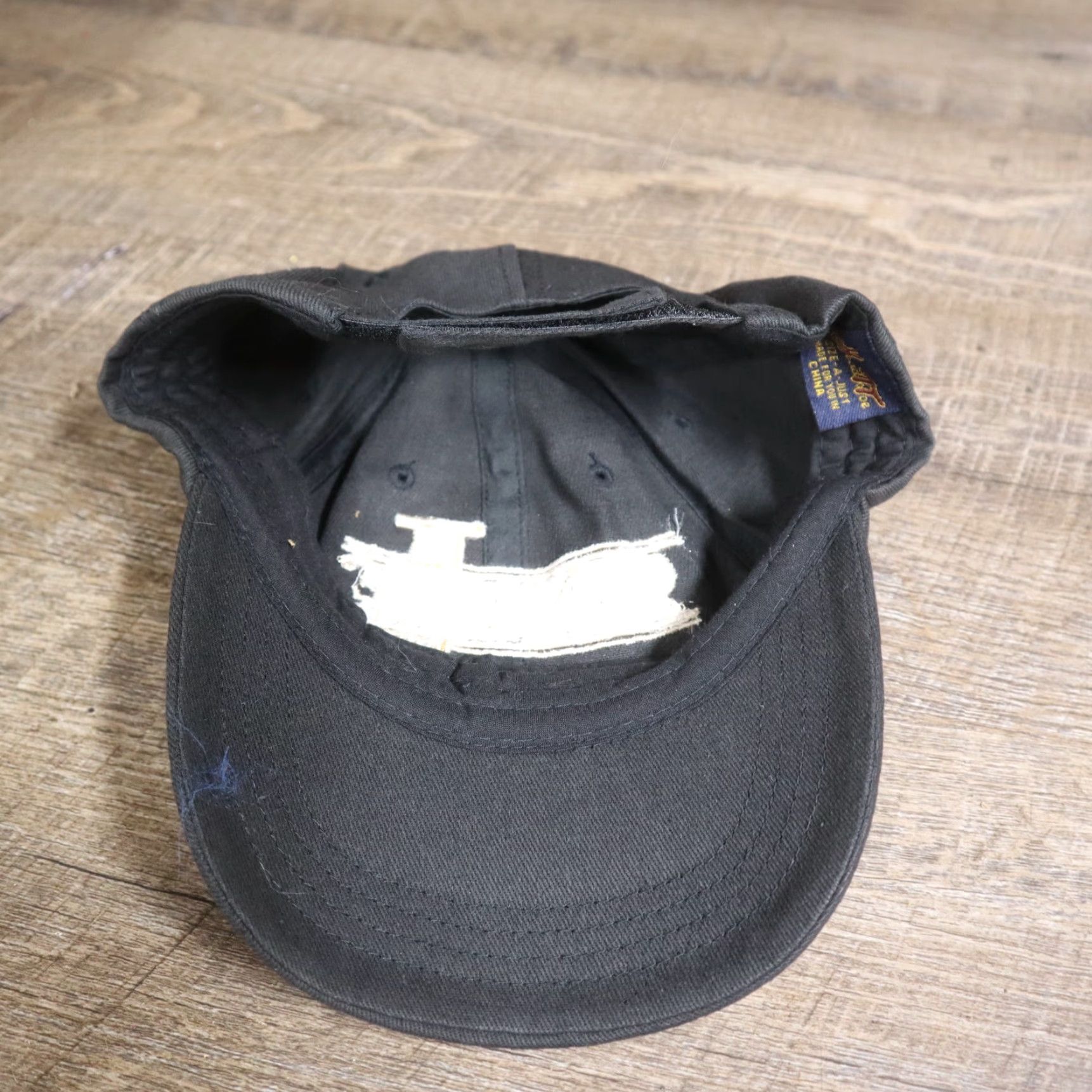 Vintage Cap Hat Made in USA Adult Adjustable StrapBack Canidae Hat Black USA Men Snapback Adjustable Cap Hat Mens Size ONE SIZE - 6 Thumbnail