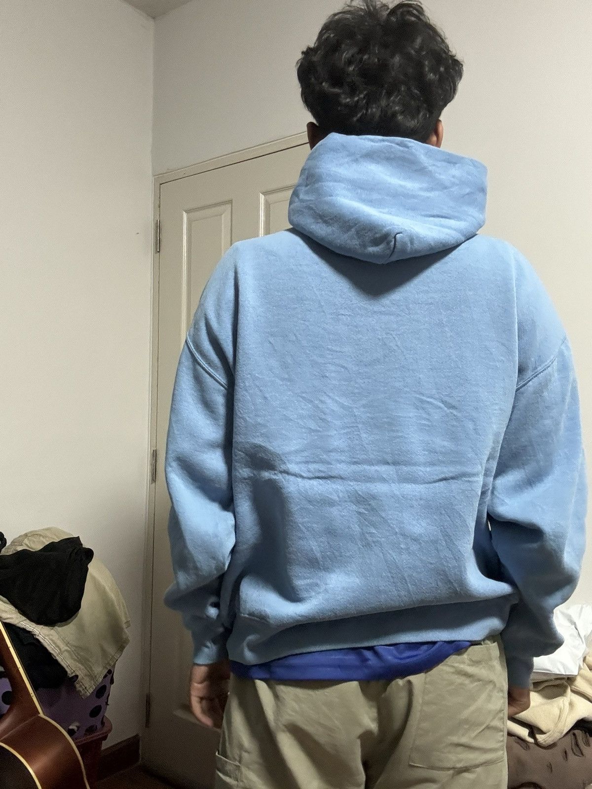 Vintage Vintage Russell Athletic Hoodie Baby Blue Size US L / EU 52-54 / 3 - 16 Thumbnail