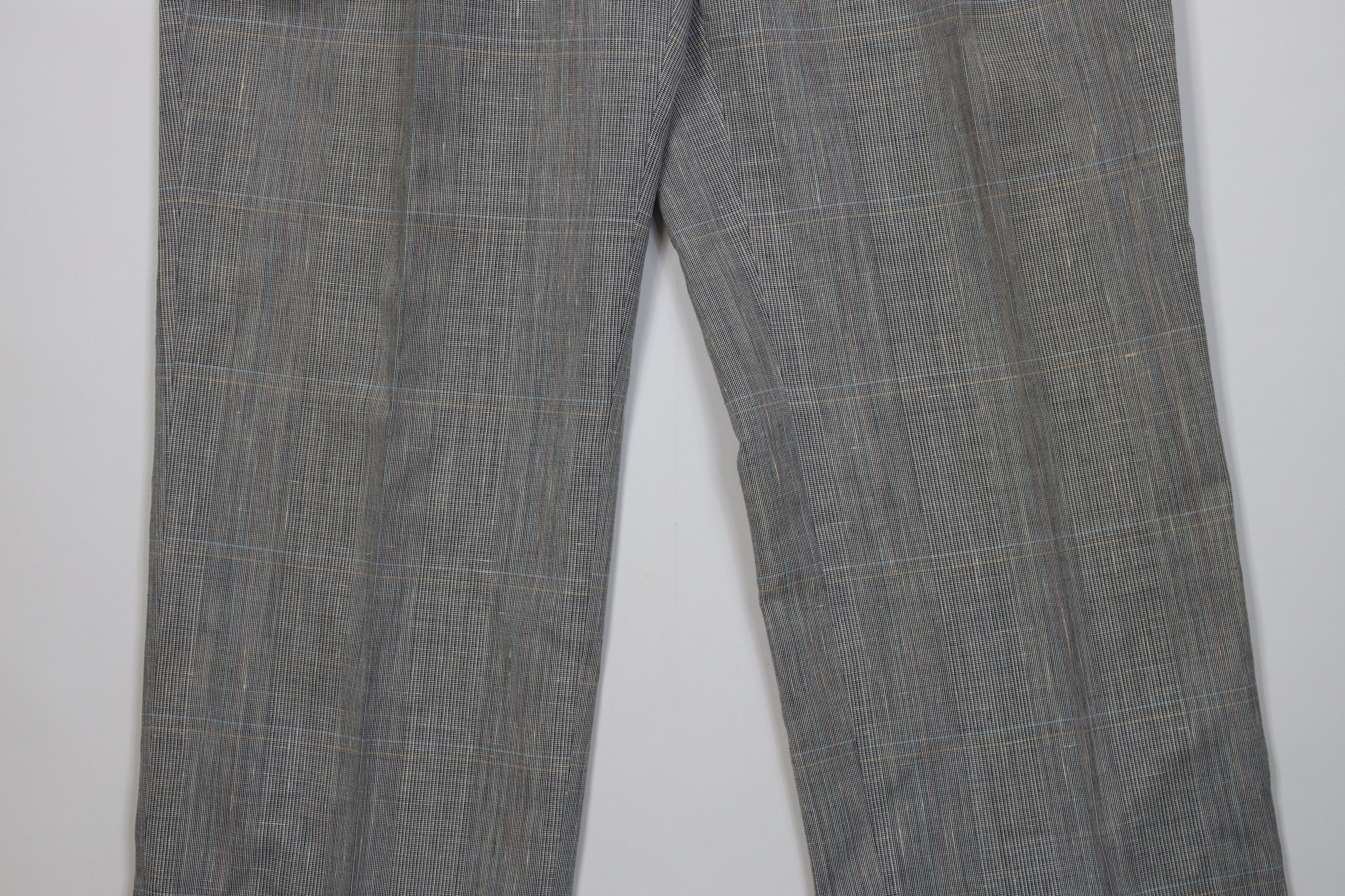 Vintage Vintage 60s 70s Houndstooth Wool Wide Leg Chino Pants USA Size US 36 / EU 52 - 3 Thumbnail