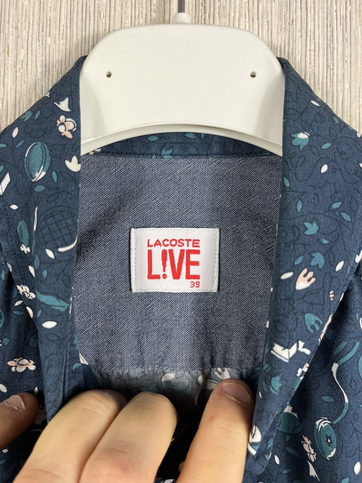 Designer × Lacoste Lacoste live l!ve full print floral designer shirt 39 logo Size US S / EU 44-46 / 1 - 15 Thumbnail