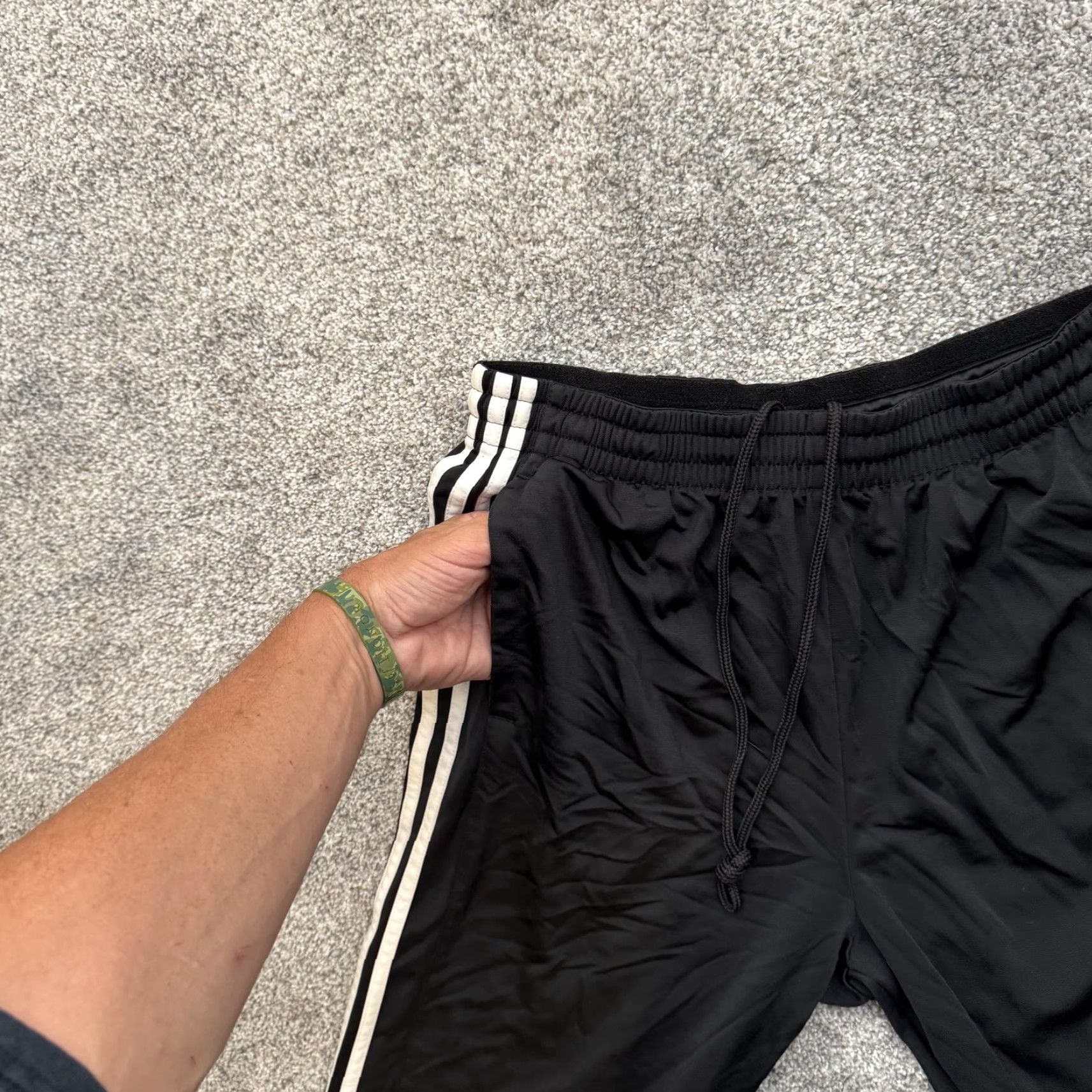 Adidas Adidas Pants Mens XL Black White Three Stripe Track Athletic 31x29 DW4426 AV008 Size US 36 / EU 52 - 6 Thumbnail