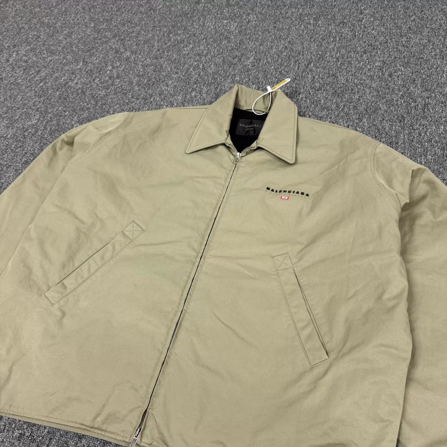 Balenciaga Balenciaga Khaki Oversized Collar Work Jacket S Size S / US 4 / IT 40 - 4 Thumbnail