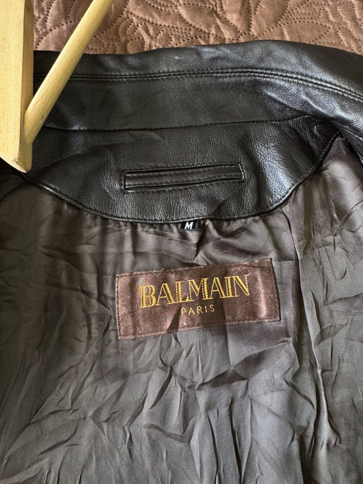 Balmain BALMAIN PARIS LEATHER COAT Size US L / EU 52-54 / 3 - 4 Thumbnail