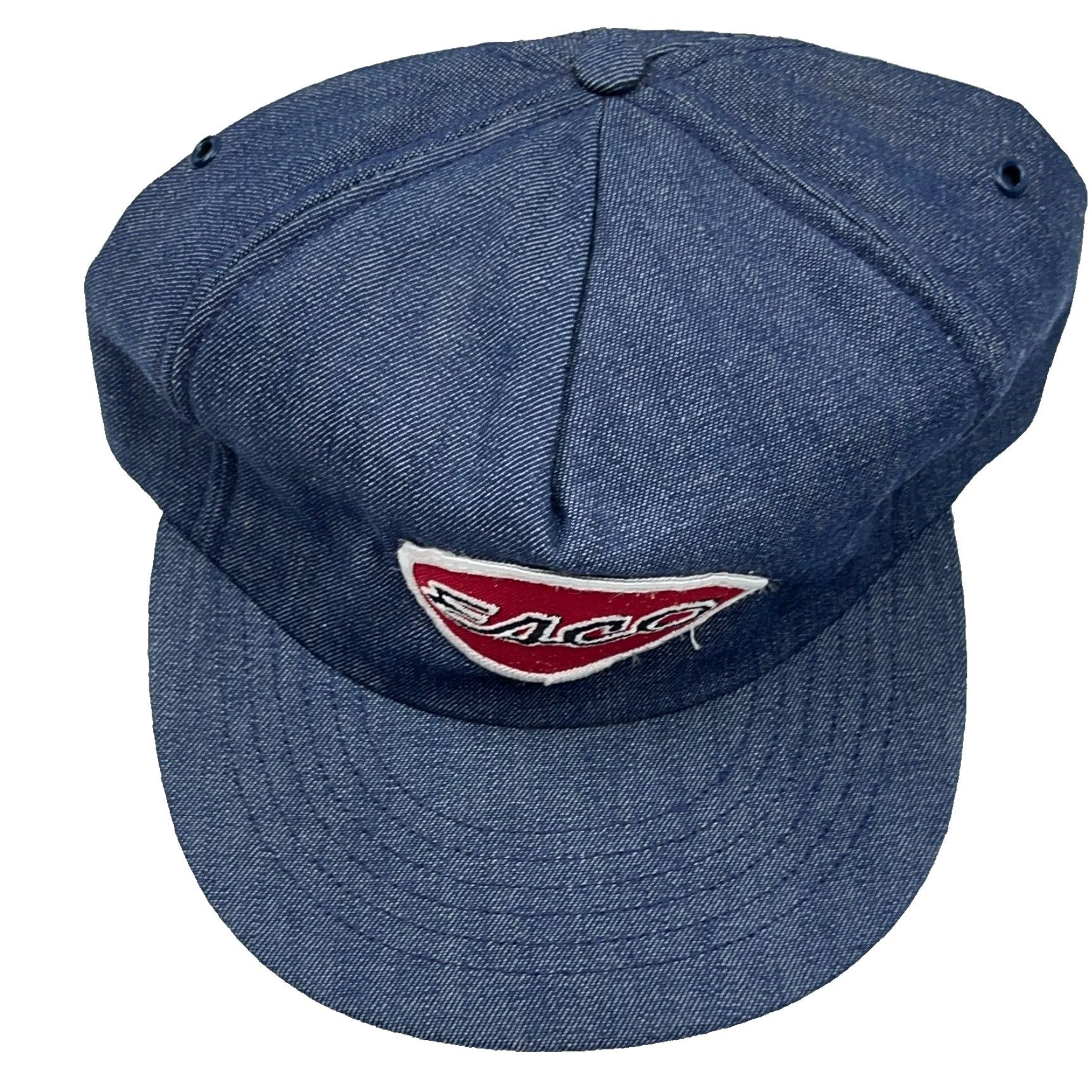 Vintage VINTAGE Ownco Hat Cap Trucker SnapBack Denim Patch 80s Made In USA Foam Jean Farm Adjustable One Size Blue Mens Size US 35 - 3 Thumbnail