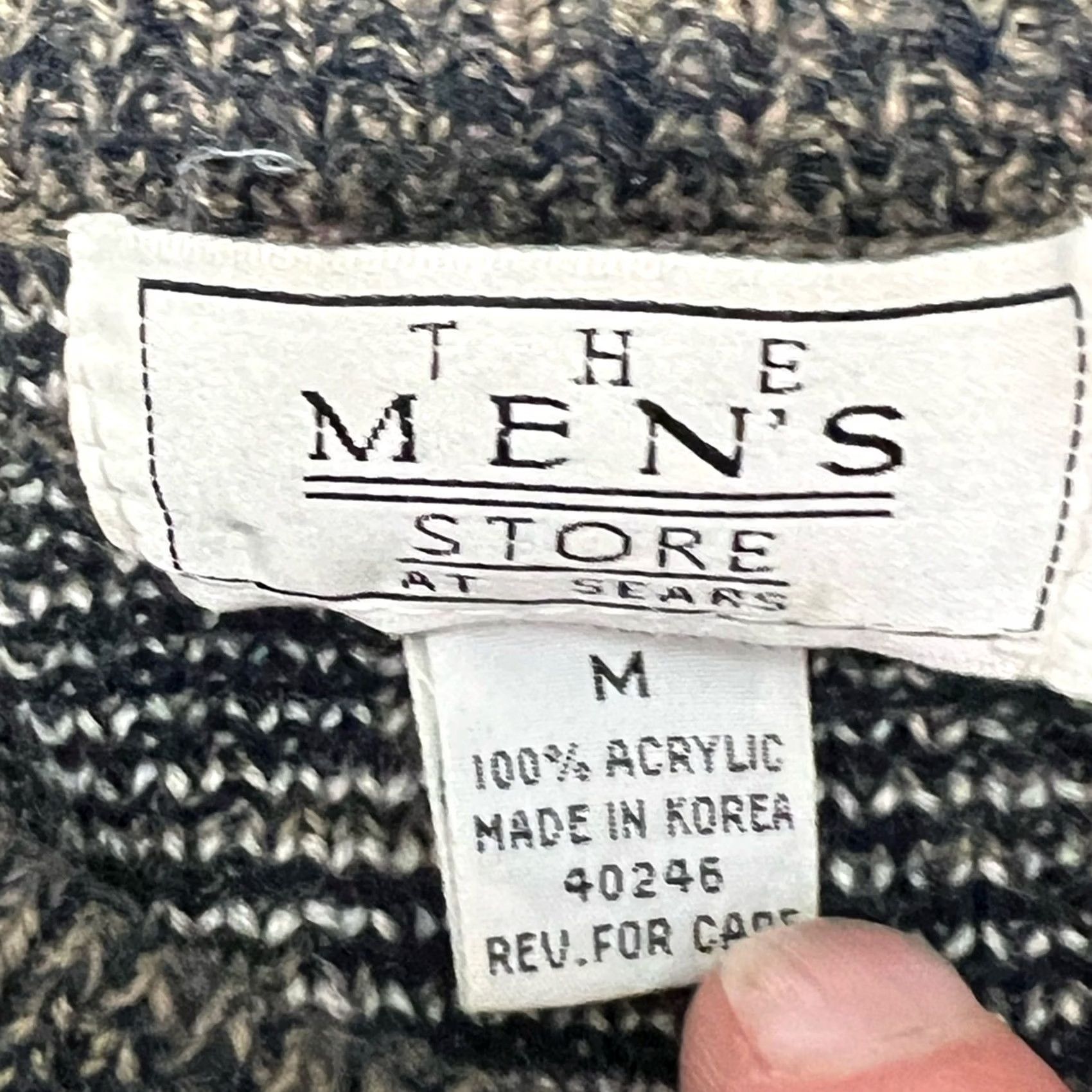 Sears VINTAGE The Mens Store Sears Sweater Pullover Medium Black Geometric Coogi Print Mens Shirt Size US M / EU 48-50 / 2 - 4 Thumbnail
