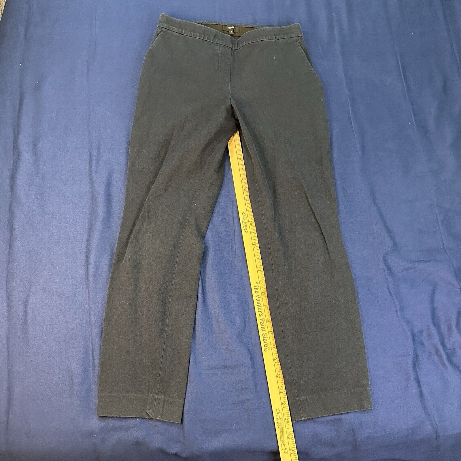 Theory Theory Pants Women’s Size 2 Navy Blue Elastic Chino Slacks Size 26" / US 2 / IT 38 - 1 Thumbnail