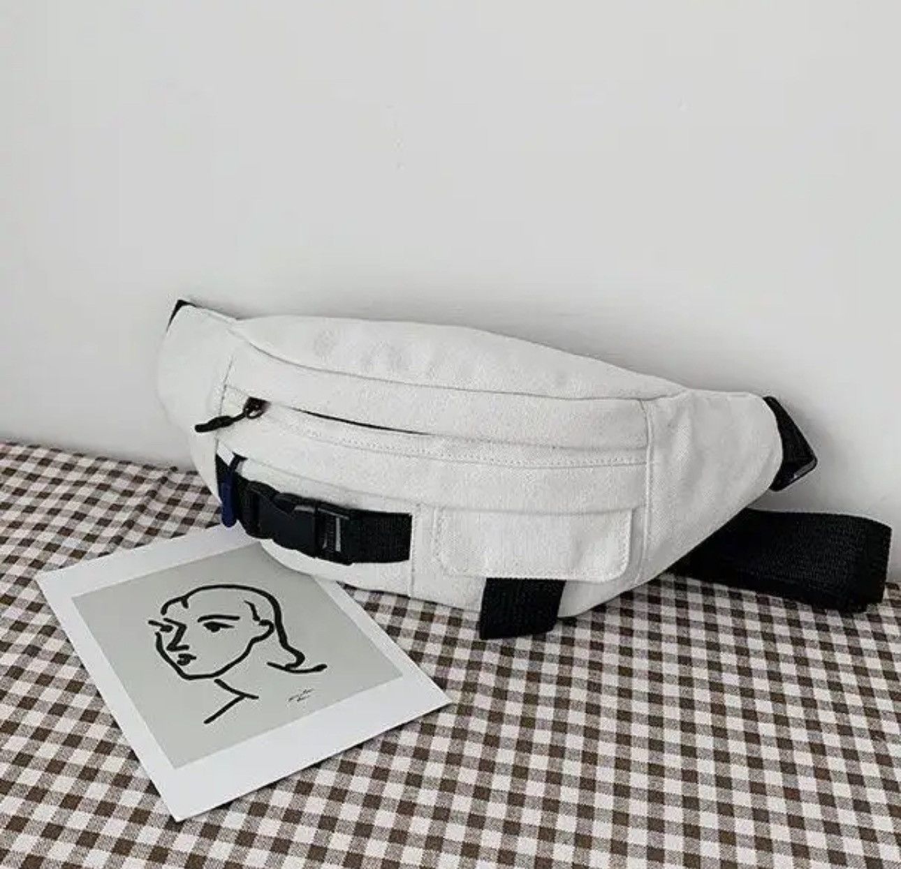 Other Waist Shoulder Bag Casual Canvas Harajuku Fanny Pack Size ONE SIZE - 5 Thumbnail