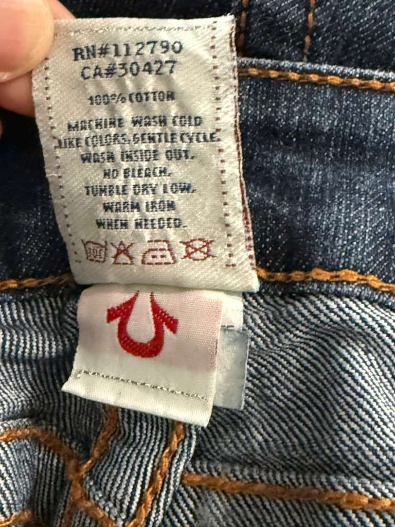 True Religion 🔥 TRUE RELIGION LOW-RISE JEANS SIZE 30 MADE IN USA 🔥 Size 30" / US 8 / IT 44 - 3 Thumbnail