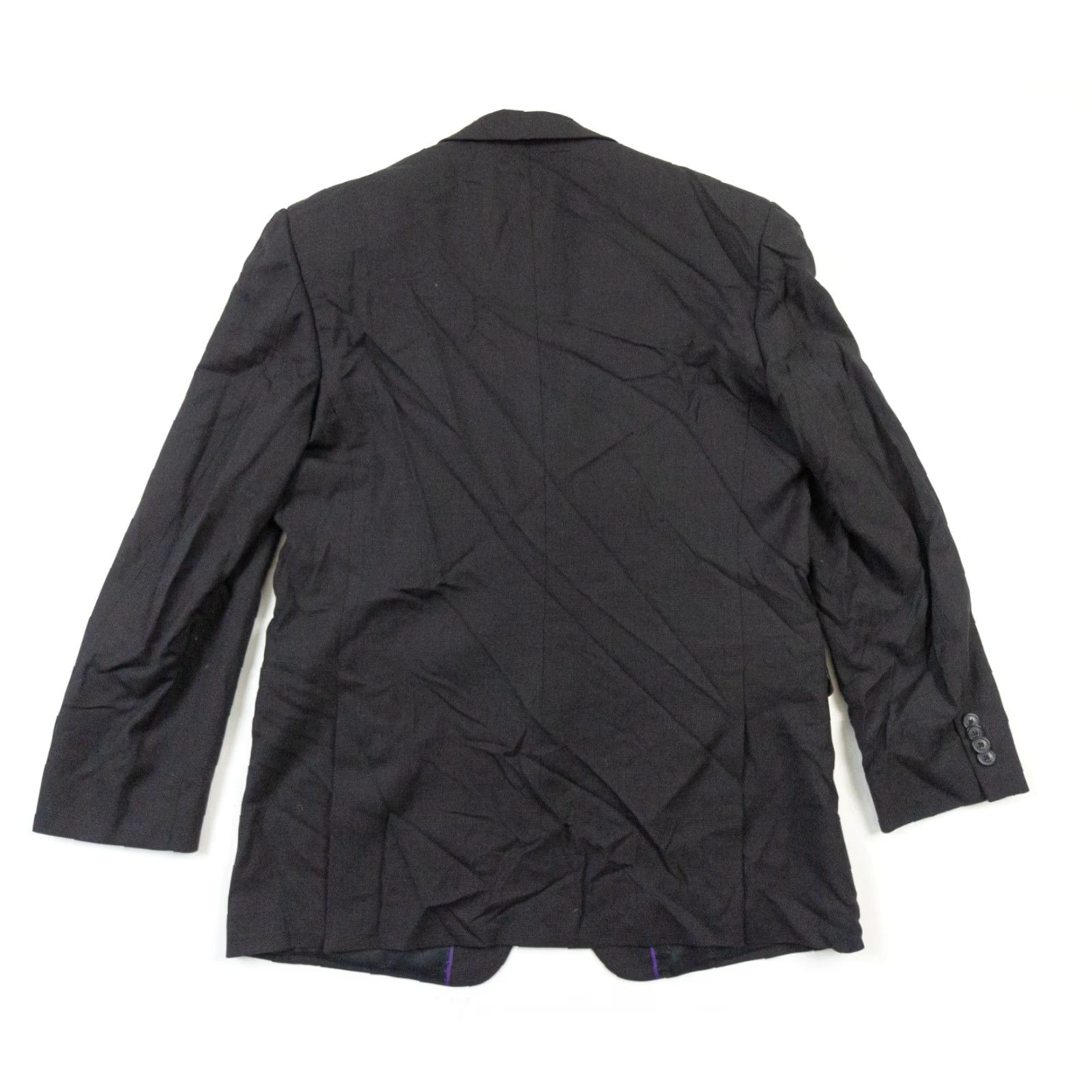 Vintage Jhane Barnes Men's Blazer 40 Regular Black Wool Sport Coat Size 40R - 6 Thumbnail
