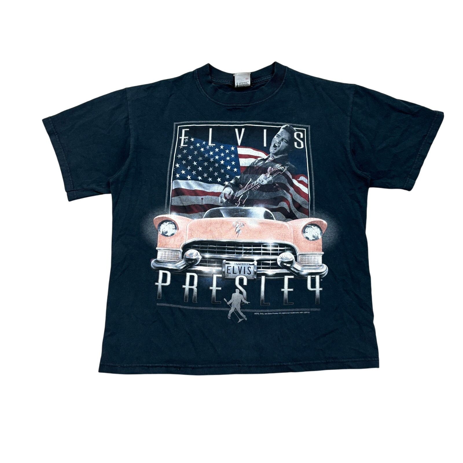 Liquid Blue × Vintage VTG Y2K Liquid Elvis Presley Cadillac USA Flag Shirt Men's M Size US M / EU 48-50 / 2 - 1 Thumbnail