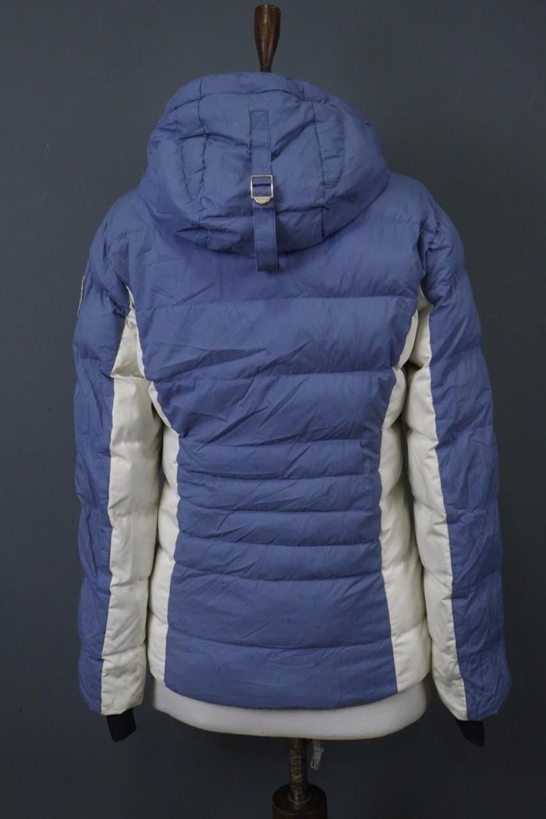 Napapijri Napapijri Blue White Hooded Drawcord Puffer Jacket Size XS Size XS / US 0-2 / IT 36-38 - 12 Thumbnail