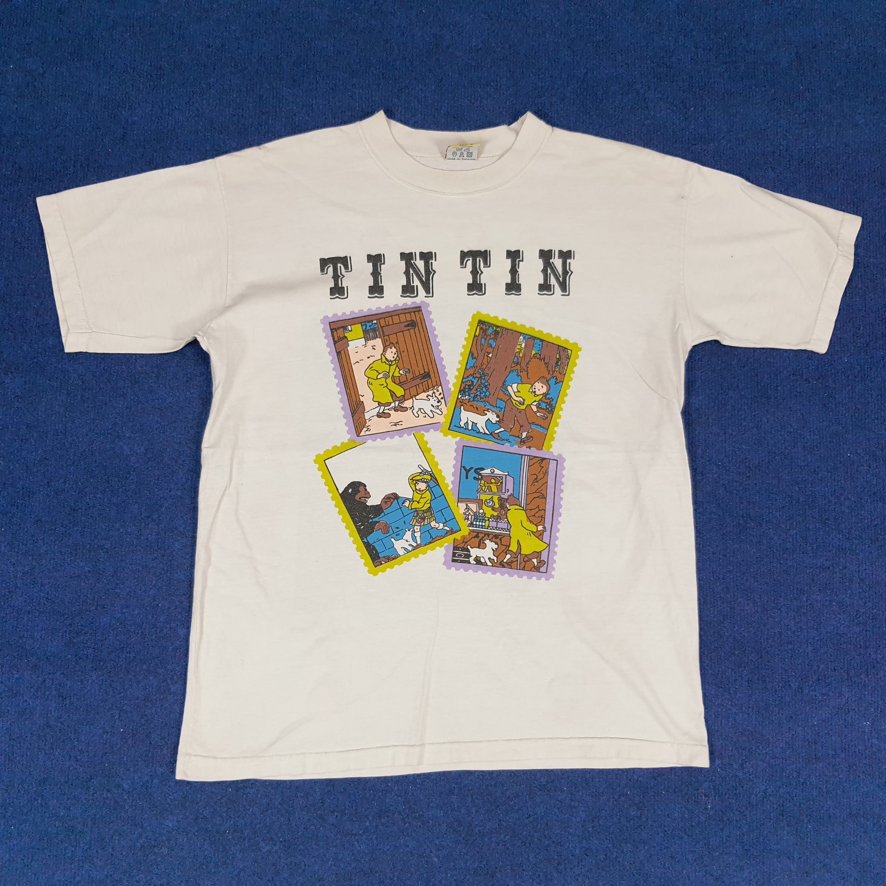 Vintage Vintage Adventure of TinTin Photo Stamp Photo Tees Size US M / EU 48-50 / 2 - 1 Thumbnail