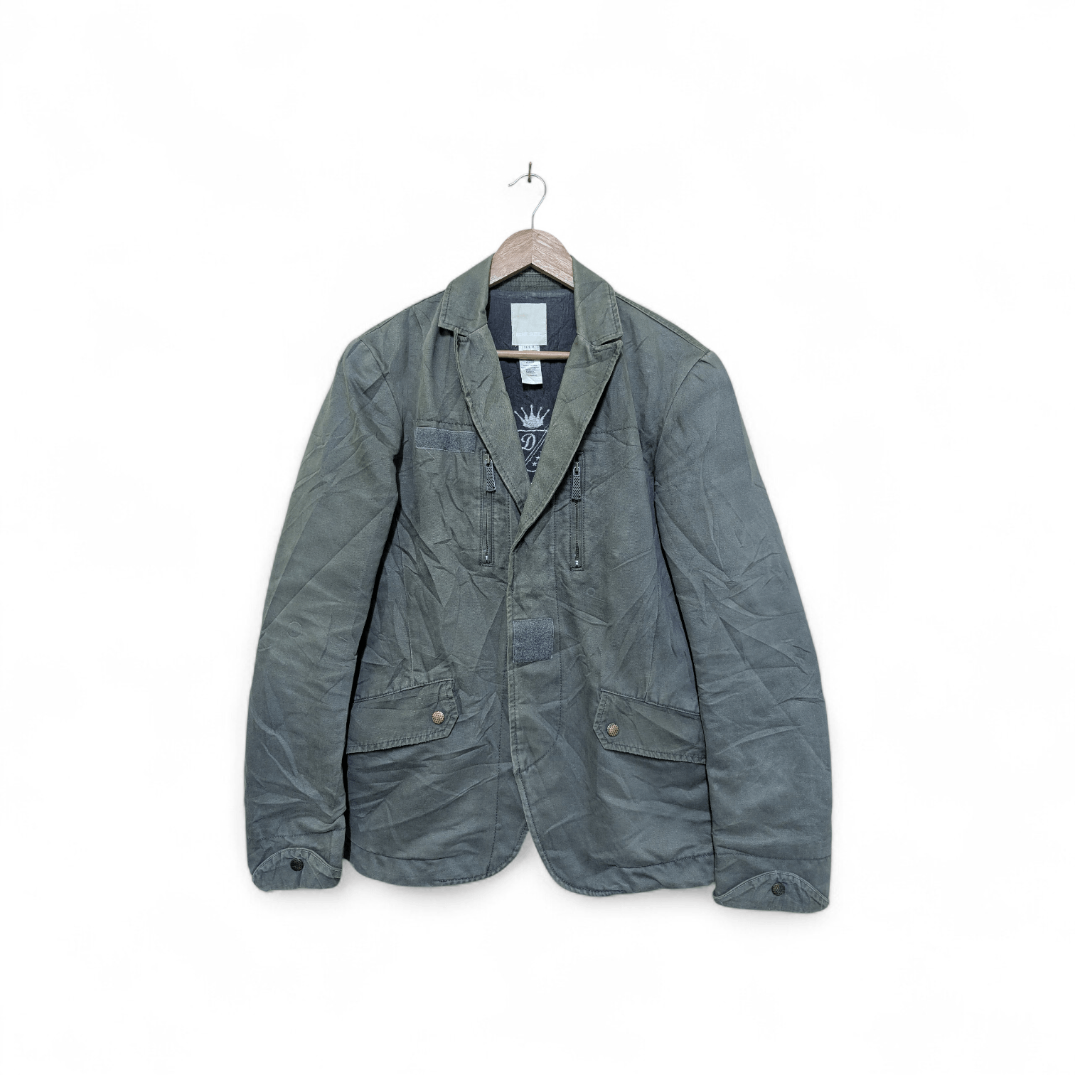 Diesel Vintage 00s Distressed Diesel Military Tailored Jacket Size US M / EU 48-50 / 2 - 1 Thumbnail