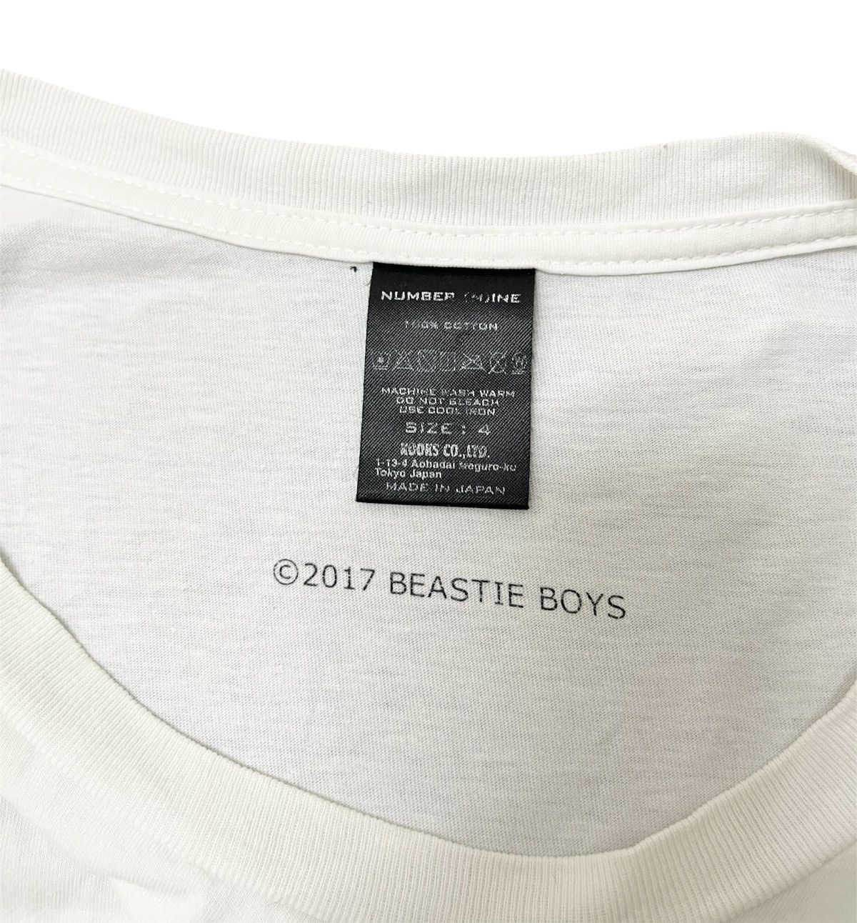 Number (N)ine Number (N)ine x Beastie Boys White T-shirt Size US XL / EU 56 / 4 - 3 Thumbnail