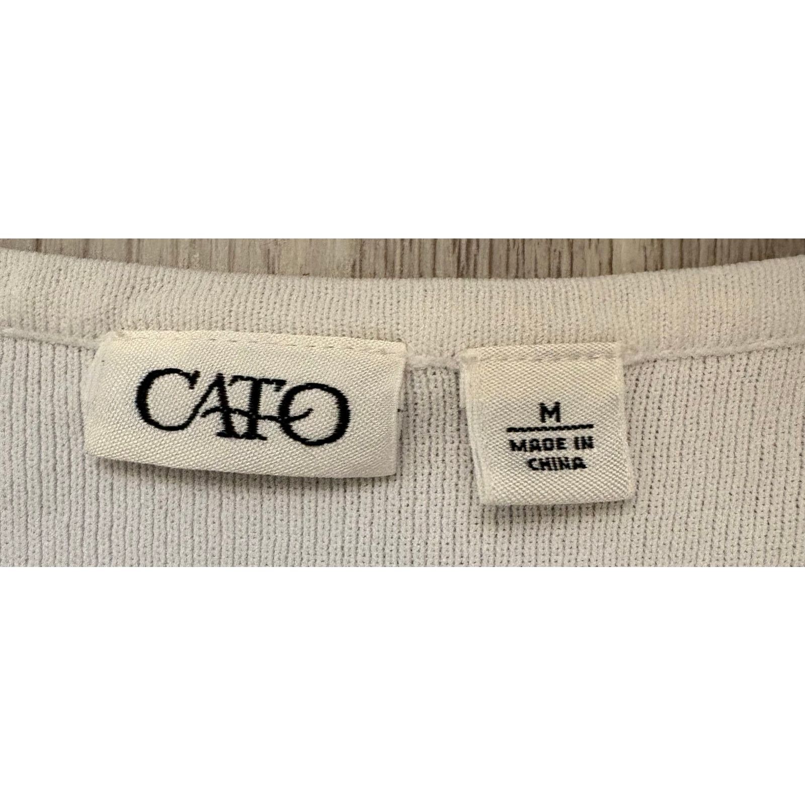 Other CATO | Women's Sleeveless Tiered Beaded Top | Medium Size M / US 6-8 / IT 42-44 - 3 Thumbnail