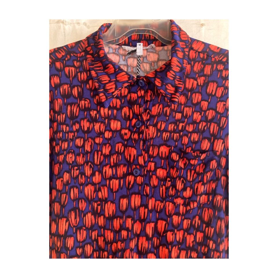 Iceberg Vintage ICEBERG Graphic Stretch Polo Shirt Size M / US 6-8 / IT 42-44 - 1 Thumbnail