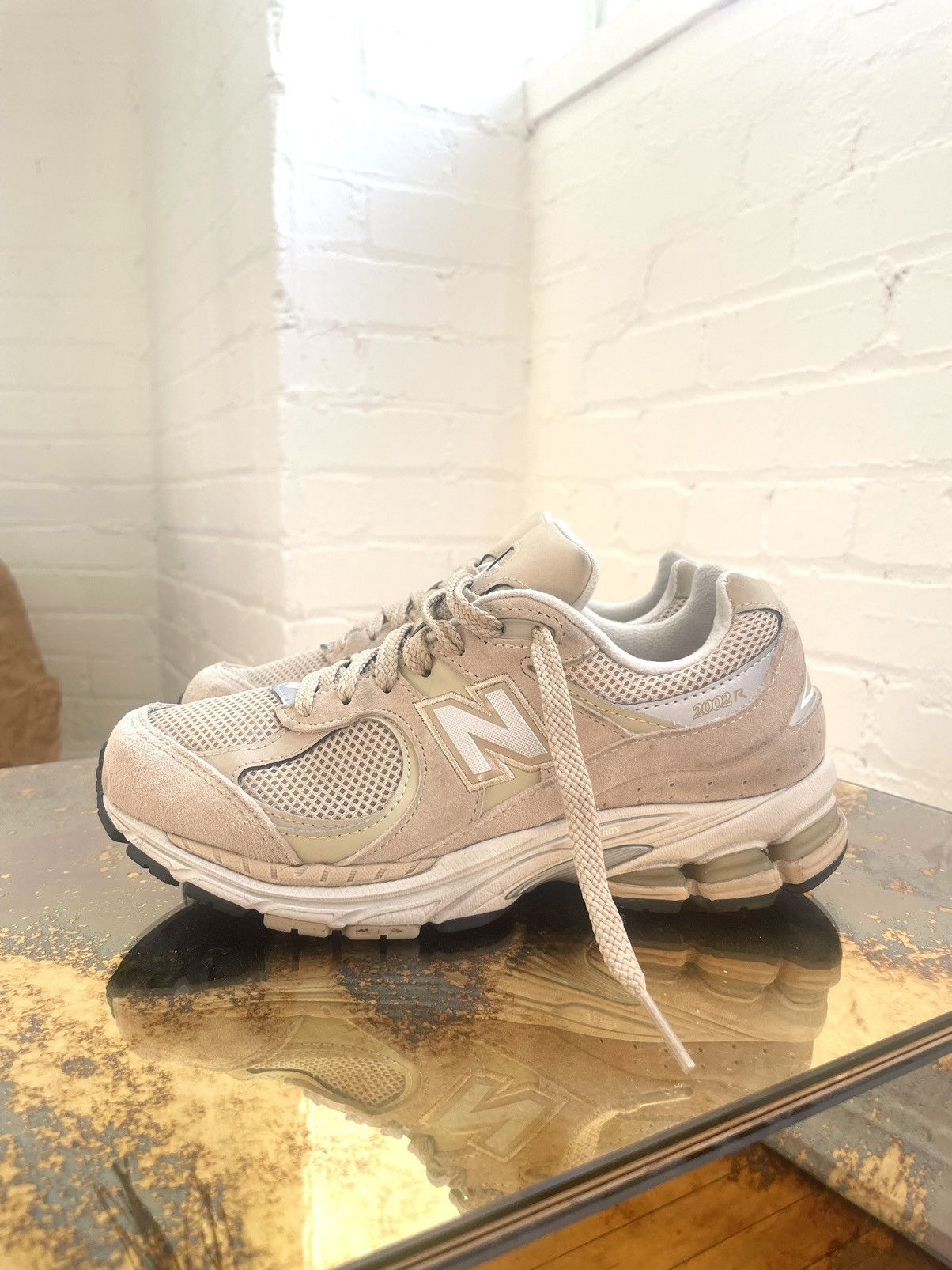 New Balance New Balance 2002R ML2002RS Beige🐒🐒 Size US 5 / EU 37 - 4 Thumbnail