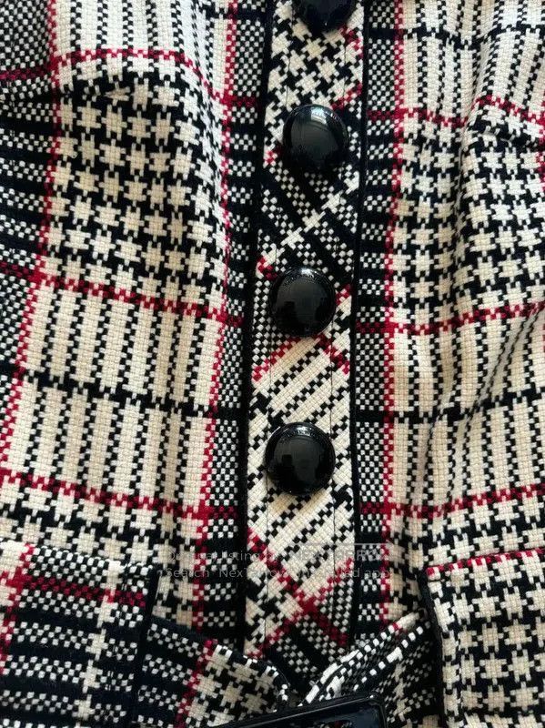Burberry Burberry Check Wool Blend Short Sleeve Dress. Size S / US 4 / IT 40 - 3 Thumbnail