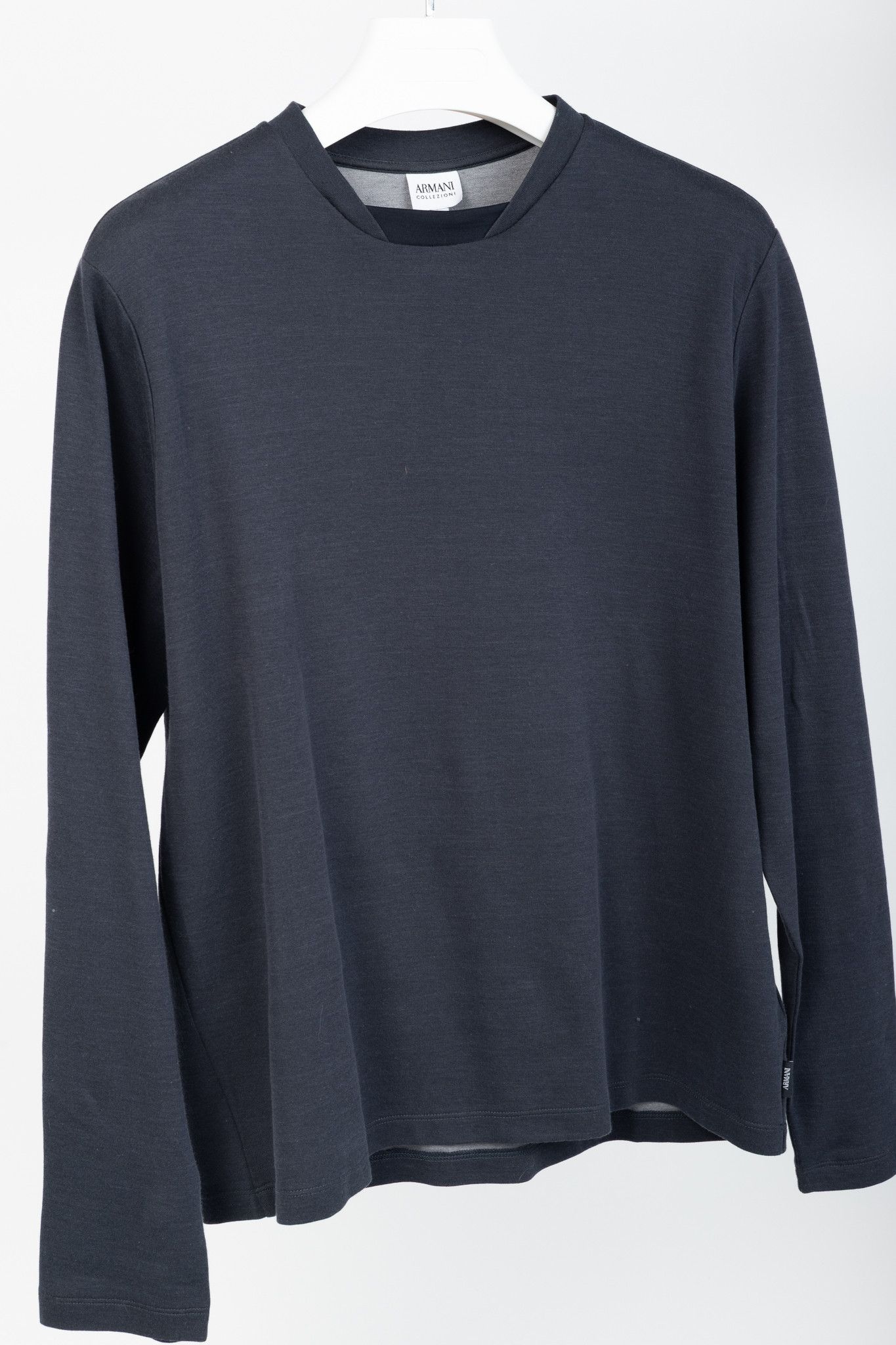 Armani Collezioni Armani Collezioni Jersey Layered-Crewneck T-Shirt Size US M / EU 48-50 / 2 - 3 Thumbnail
