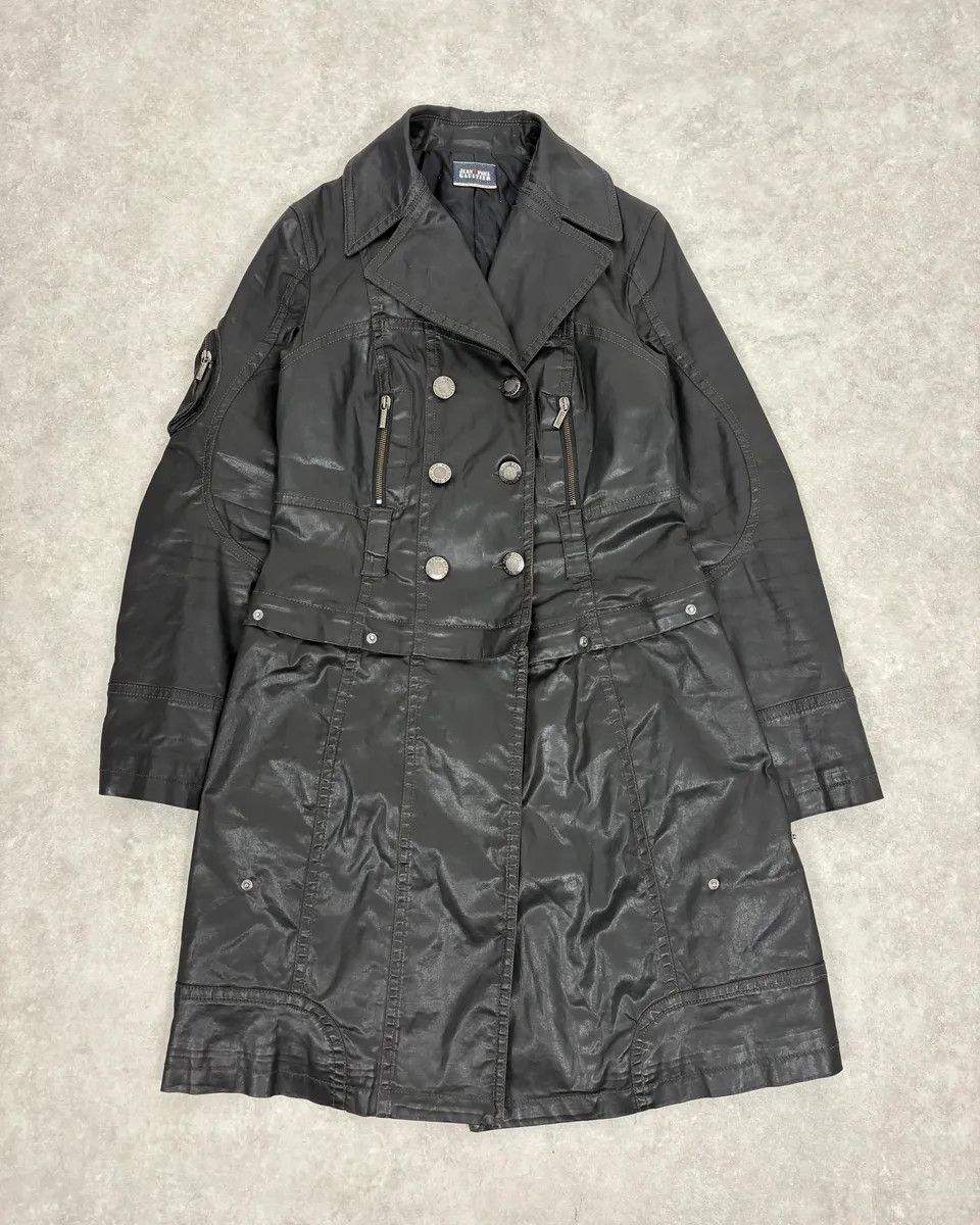 Jean Paul Gaultier 2000s Jean Paul Gaultier Black Detachable Obscure Trenchcoat Size US S / EU 44-46 / 1 - 1 Thumbnail