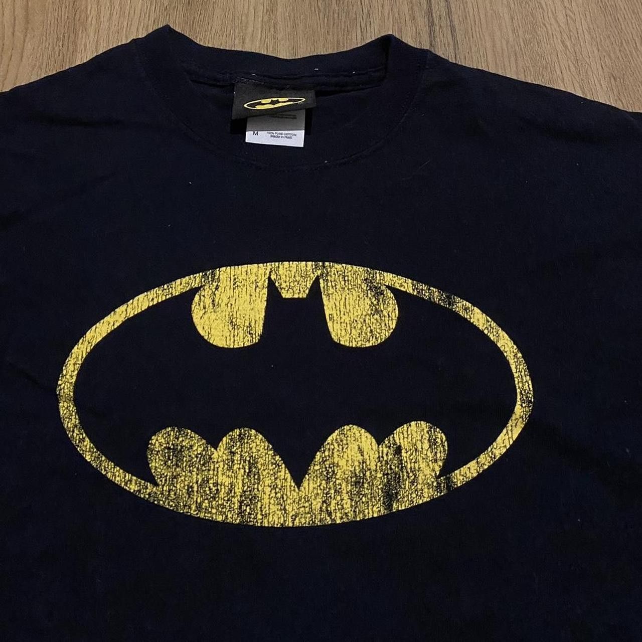 DC Comics Black and Yellow vintage y2k Batman tee batman Size US M / EU 48-50 / 2 - 2 Thumbnail