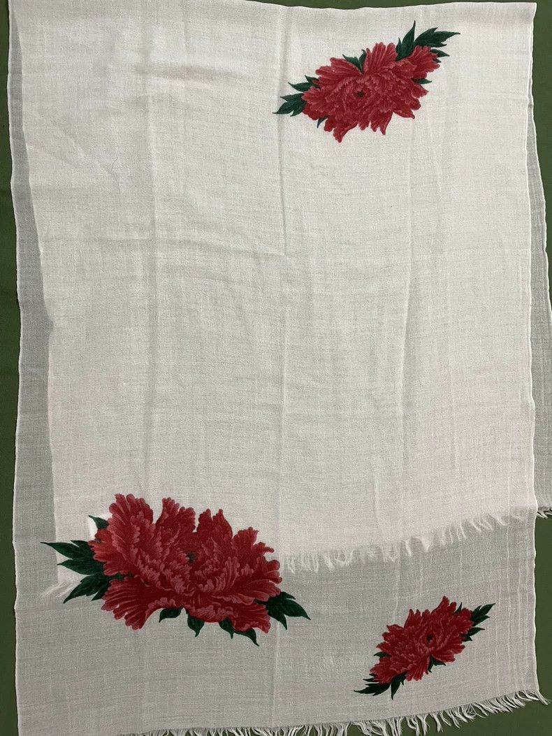 Yohji Yamamoto Yohji Yamamoto Peony scarf dyed by Youchan scarf 2505-Nexta Size ONE SIZE - 2 Thumbnail