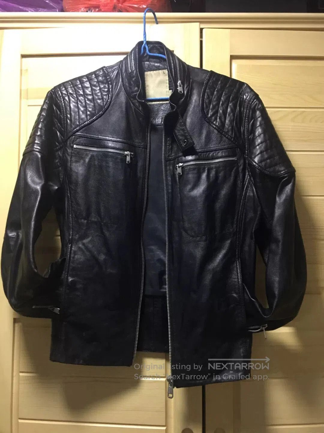Japanese Brand ABLE Men's Leather Jacket Size L. Size US L / EU 52-54 / 3 - 5 Thumbnail