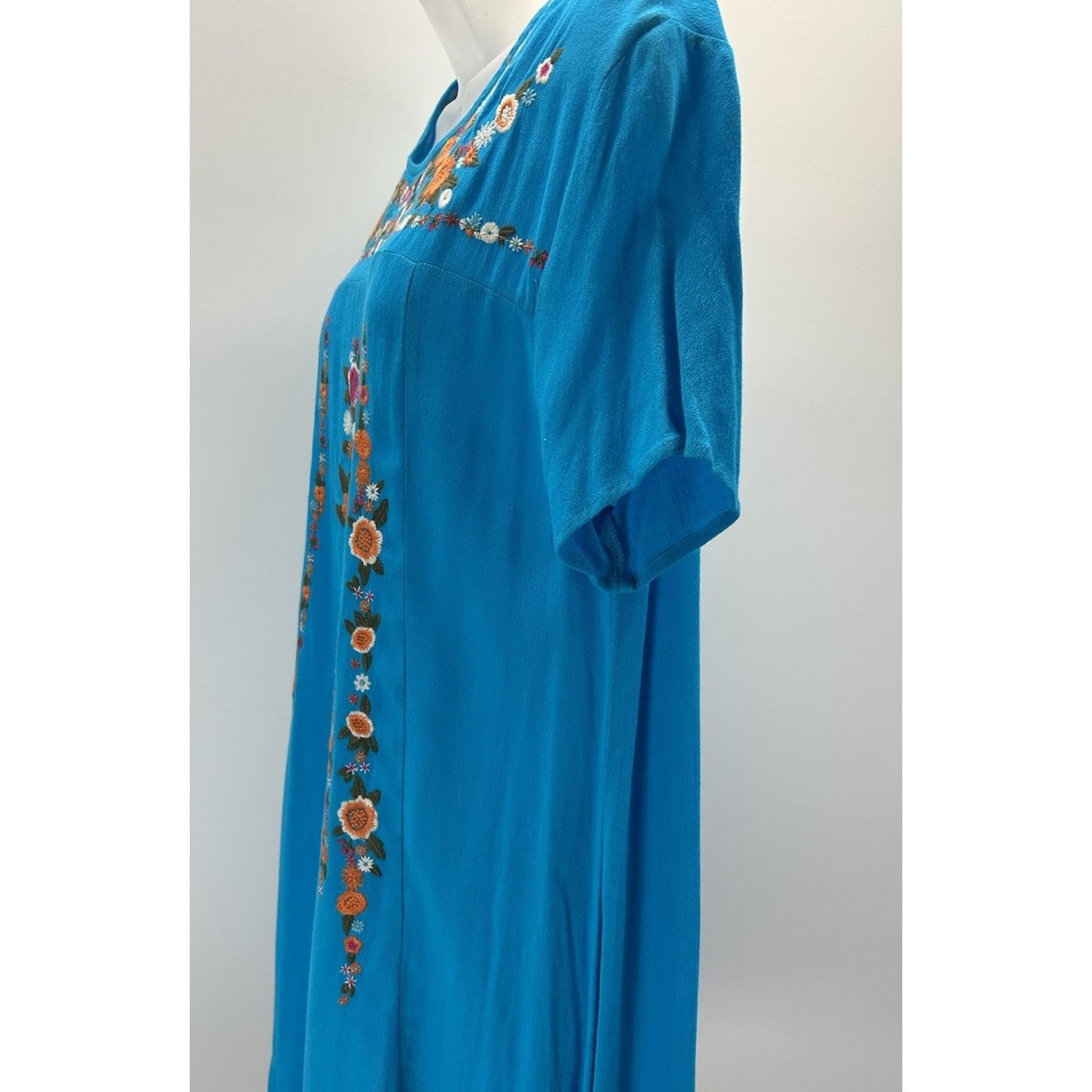 Other UMGEE BRIGHT TURQUOISE BLUE SHORT SLEEVE DRESS SM. Size S / US 4 / IT 40 - 5 Thumbnail