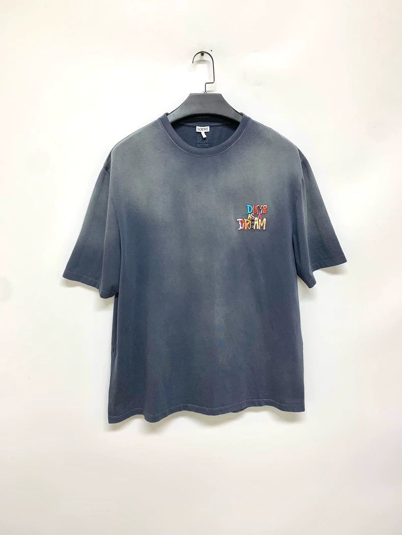Loewe LOEWE Logo embroidered blue short sleeve T-shirt Size M / US 6-8 / IT 42-44 - 1 Thumbnail