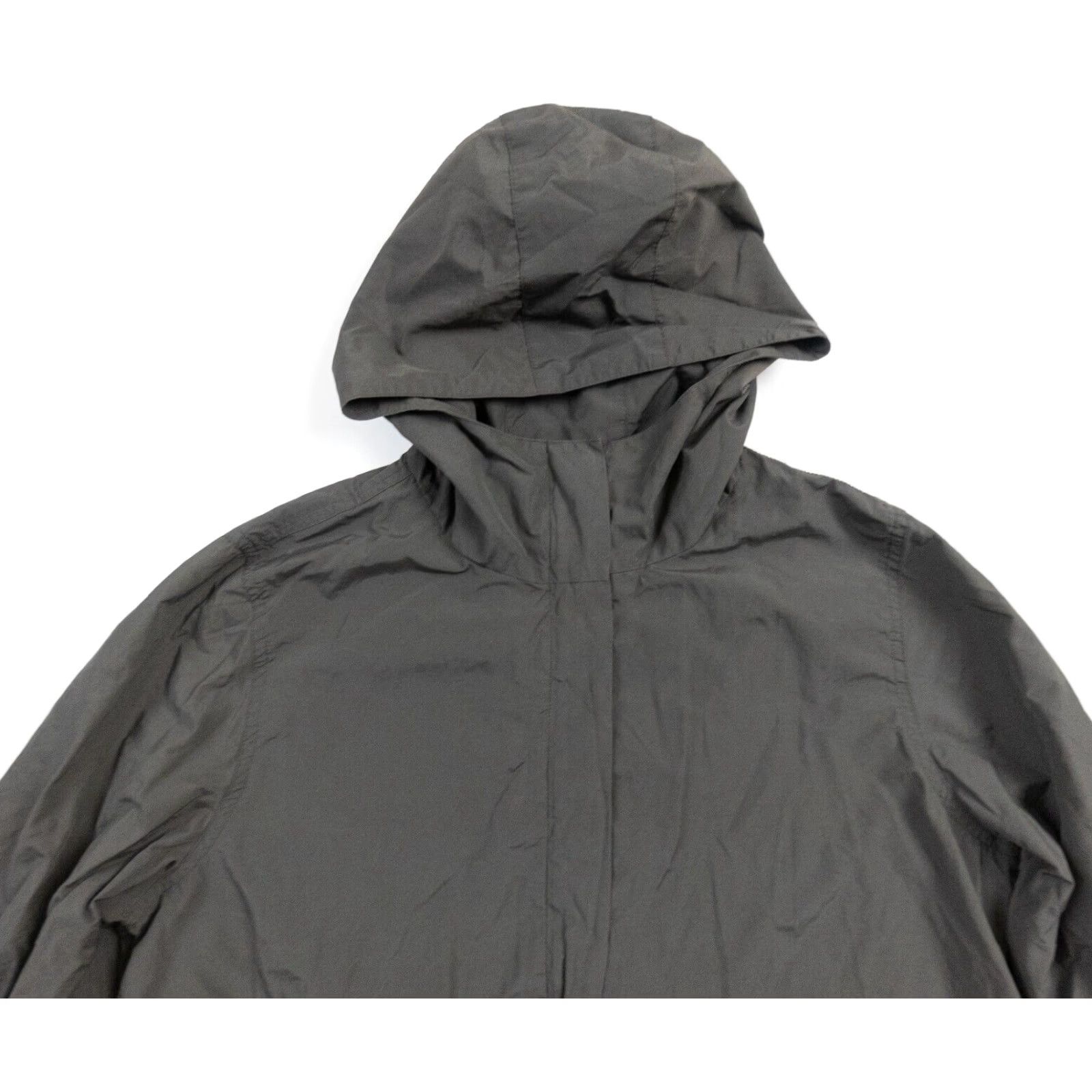 Eileen Fisher VINTAGE Eileen Fisher Women's Coat Jacket Outer Shell Cotton Blend Long Hooded Full Zip Casual Outdoor Large Brown Size L / US 10 / IT 46 - 2 Thumbnail