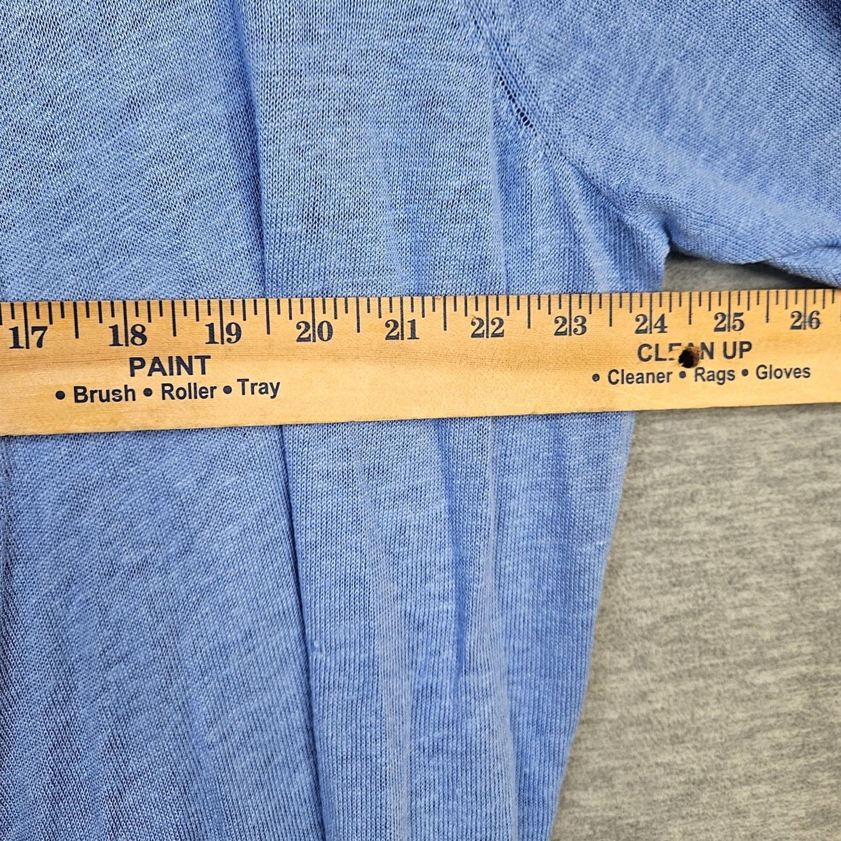 J. Jill J.JILL Wearever Collection Sweater Women's Size 2X Blue V-neck Cross Button Size XXL / US 16-18 / IT 52-54 - 5 Thumbnail