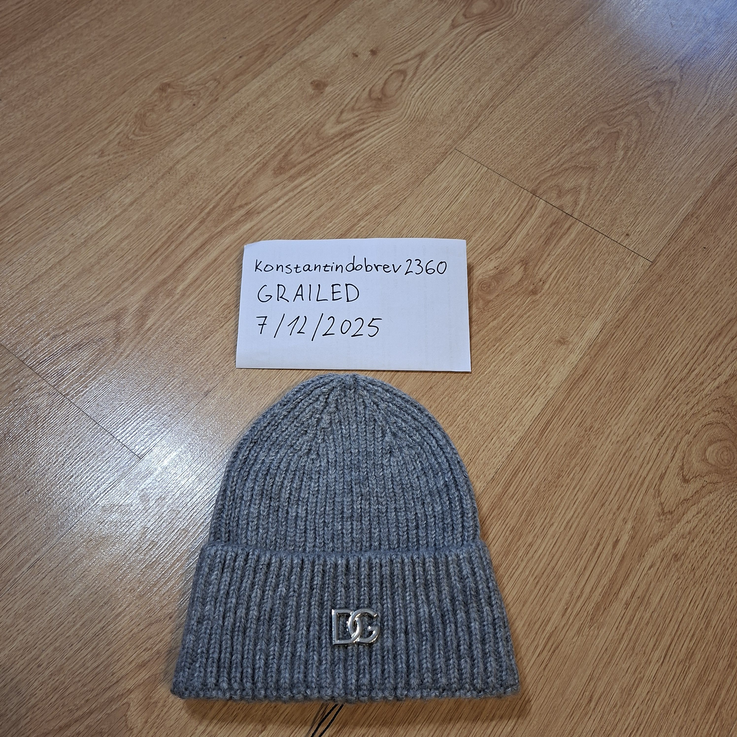 Dolce & Gabbana Dolce Gabbana gray hat Size ONE SIZE - 2 Thumbnail