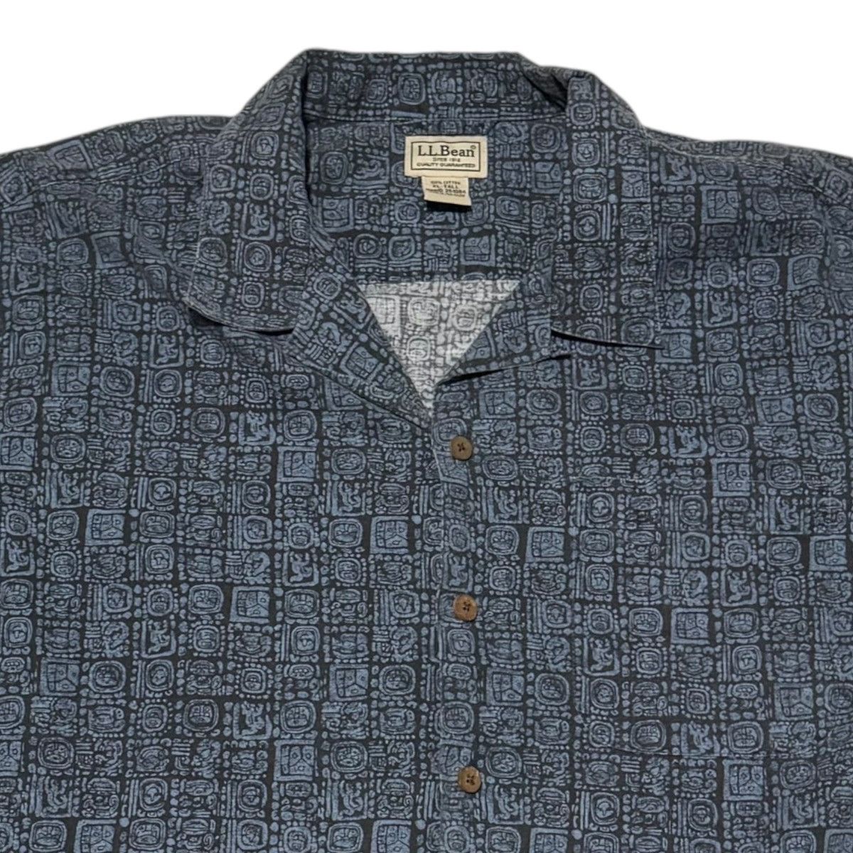 L.L. Bean L.L. Bean Geometric Casual Button Down Shirt XL Tall Size US XL / EU 56 / 4 - 2 Thumbnail