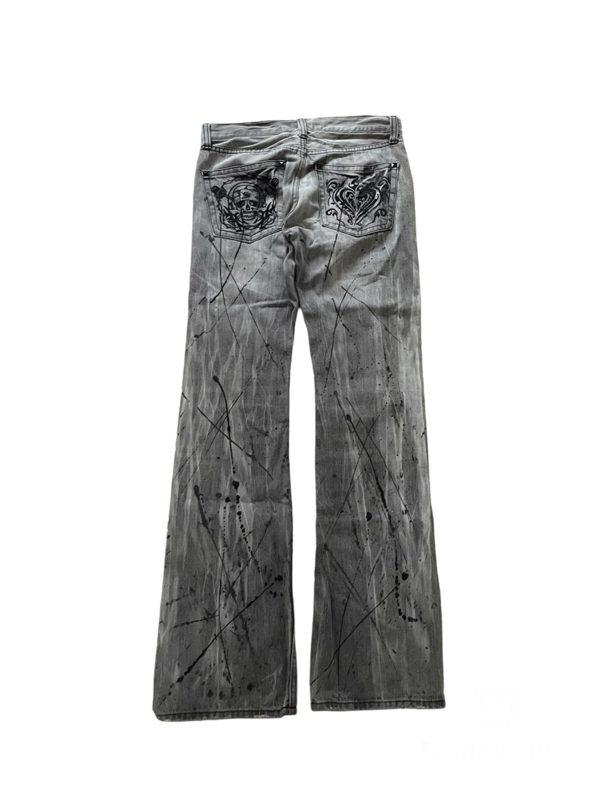 Japanese Brand Japanese Brand Sorridere Flare Paint Jeans Size US 30 / EU 46 - 3 Thumbnail