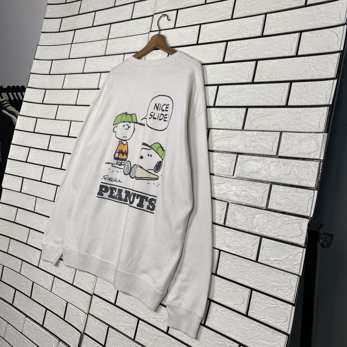 Japanese Brand Vintage Sweatshirt Snoopy Peanuts Big Logo Size US XL / EU 56 / 4 - 11 Thumbnail