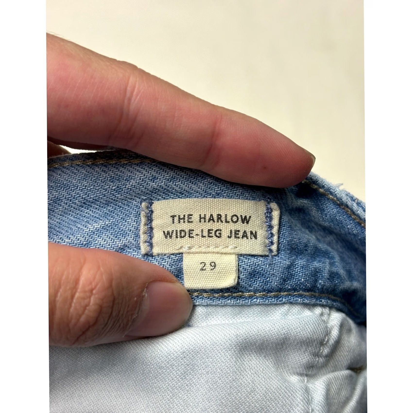 Madewell Madewell The Harlow Wide-Leg Jean Light Wash Denim High Rise Womens 29 Inseam 29 Size 29" - 4 Thumbnail