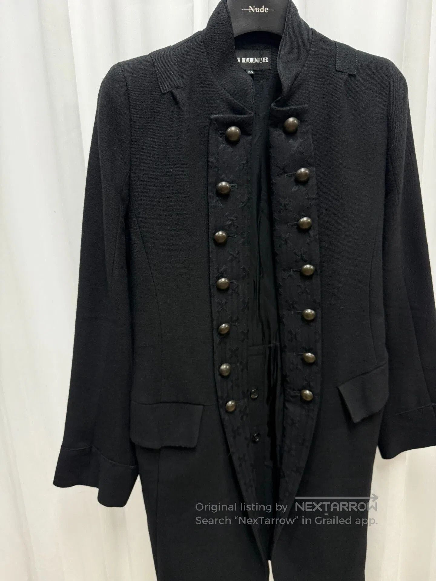 Ann Demeulemeester Ann Demeulemeester Court Napoleon Coat 34. Size XXS / US 00 / IT 34 - 2 Thumbnail
