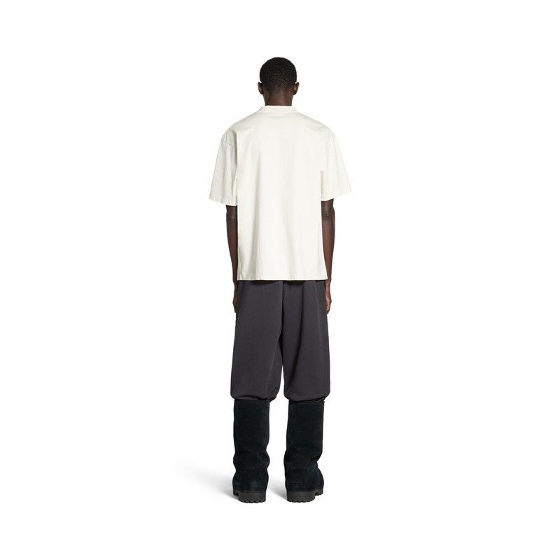 Balenciaga o1mt1gz1225 BB Classic Balenciaga T-Shirt Medium Fit Cream Size US S / EU 44-46 / 1 - 5 Thumbnail