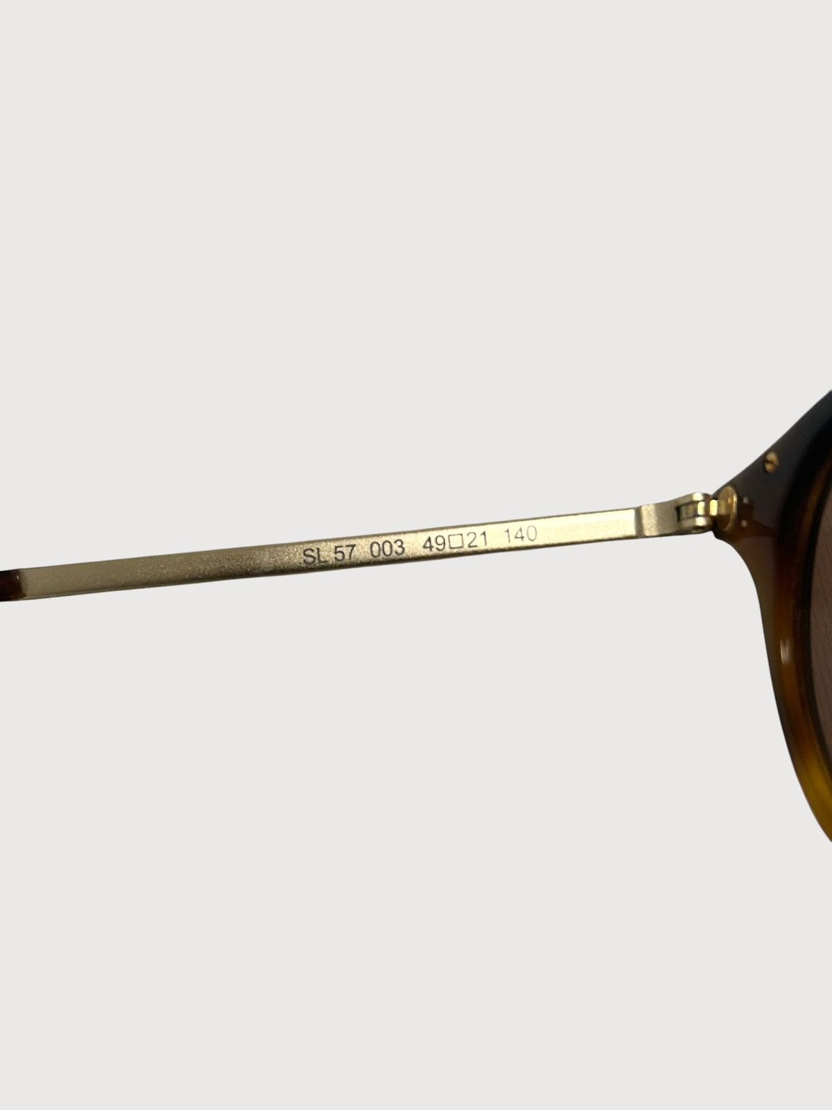 Saint Laurent Paris FW2014 SL57 Havana Round Sunglasses Size ONE SIZE - 7 Thumbnail