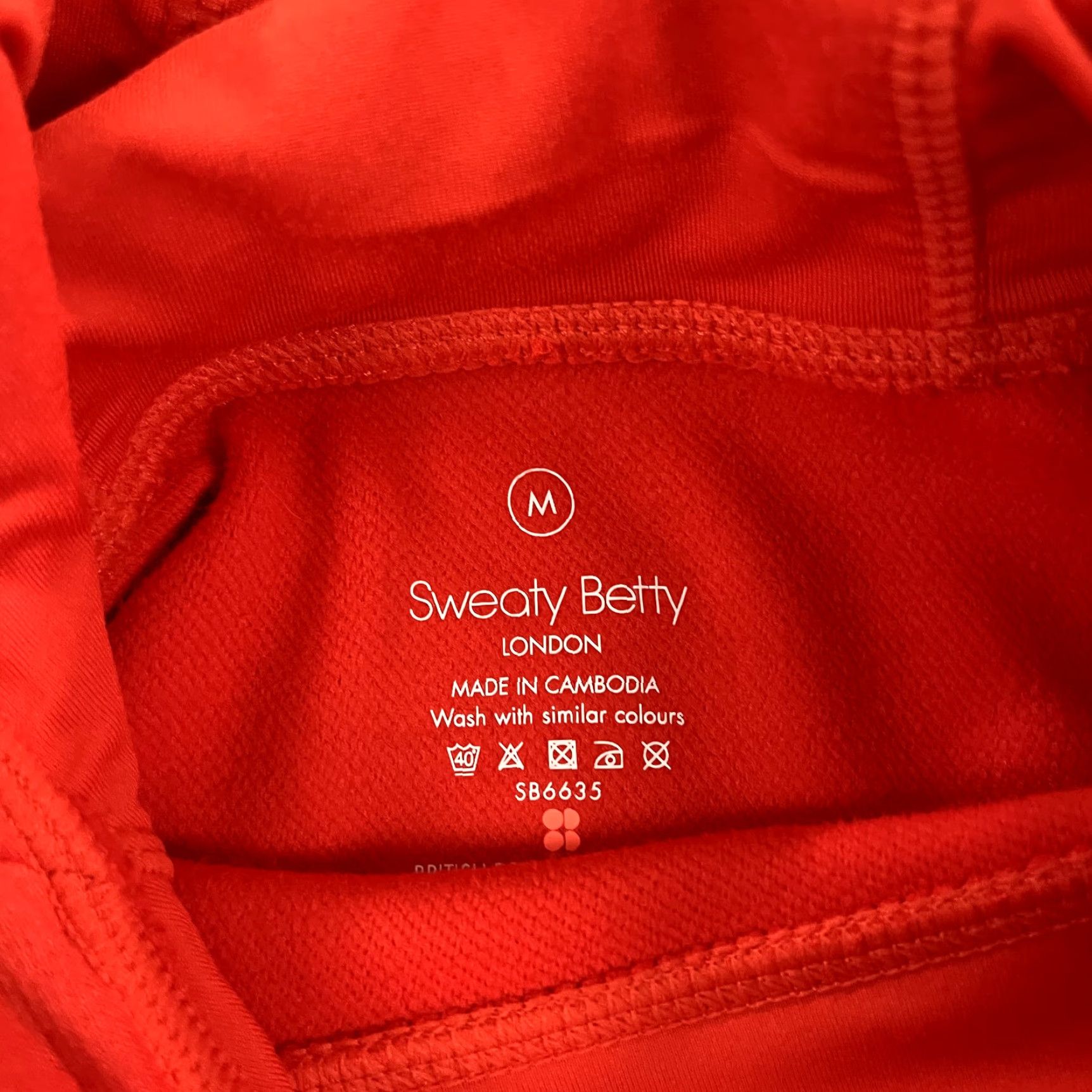 Sweaty Betty Sweaty Betty Hoodie Jacket Womens Medium Orange Active Fitness Running Pullover Size M / US 6-8 / IT 42-44 - 2 Thumbnail