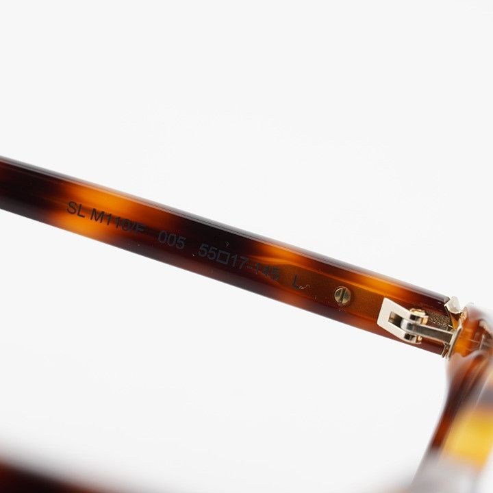 Saint Laurent Paris Saint Laurent SLM110F 005 Eyeglasses Havana 55mm Square Size ONE SIZE - 8 Thumbnail