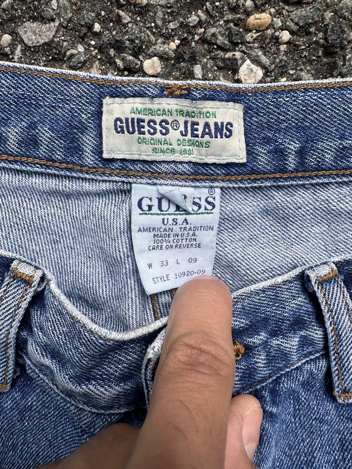 Guess × Vintage Guess Jeans Denim Jorts Size US 33 - 3 Thumbnail