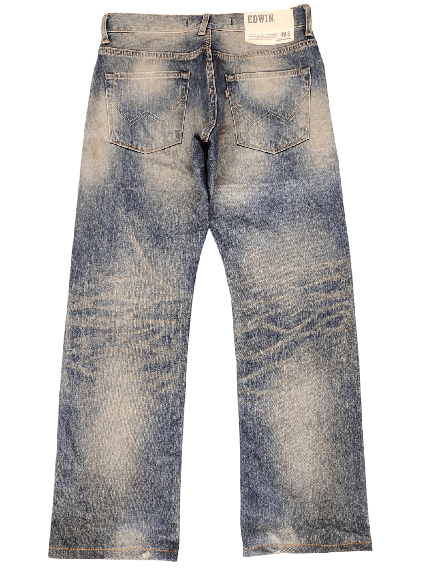 Comme des Garcons × Undercover Vintage Edwin Xvs Japan Clawmark Distress Faded Jeans Size US 30 / EU 46 - 8 Thumbnail