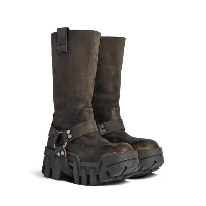 Balenciaga o1bcso1str0326 Bulldozer Harness Boots in Black Size US 8 / IT 38 - 8 Thumbnail