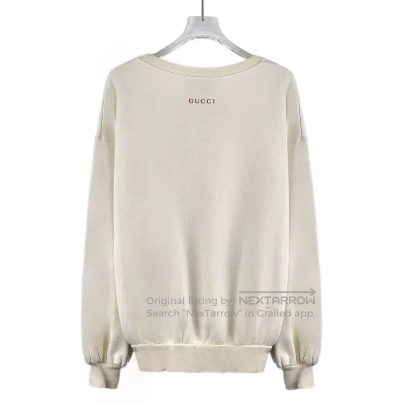 Gucci Gucci Beige letter cat sequin cotton round-neck long-sleev Size US S / EU 44-46 / 1 - 2 Thumbnail