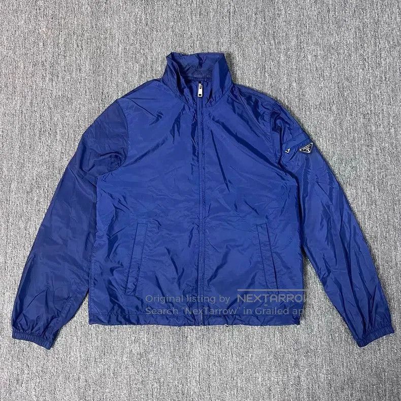 Prada Prada Blue Triangle Logo Jacket. Size US L / EU 52-54 / 3 - 1 Thumbnail