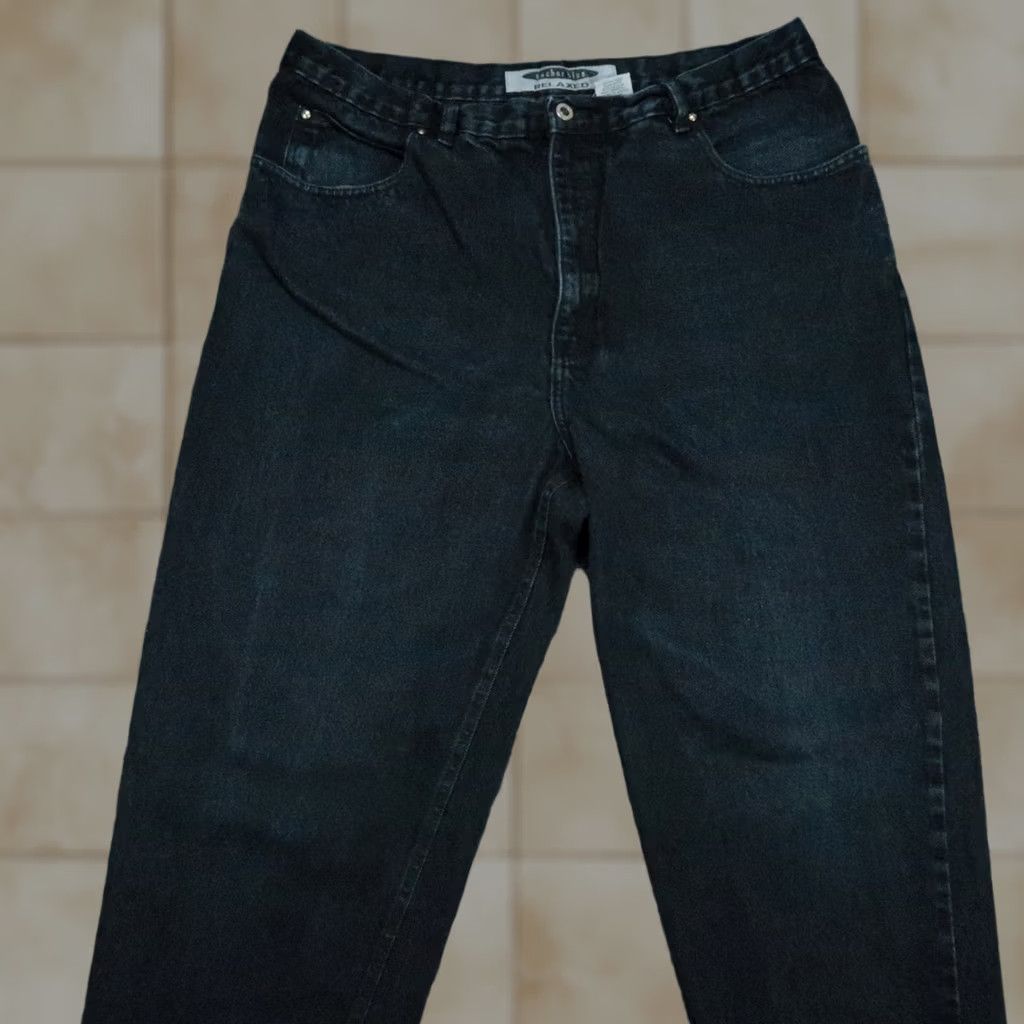Anchor Blue VINTAGE Anchor Blue Jeans Men 38x32 Relaxed Baggy Dark Wash Denim Cotton Slim? Straight? 90s 2000s USA Mens Size US 38 / EU 54 - 1 Thumbnail