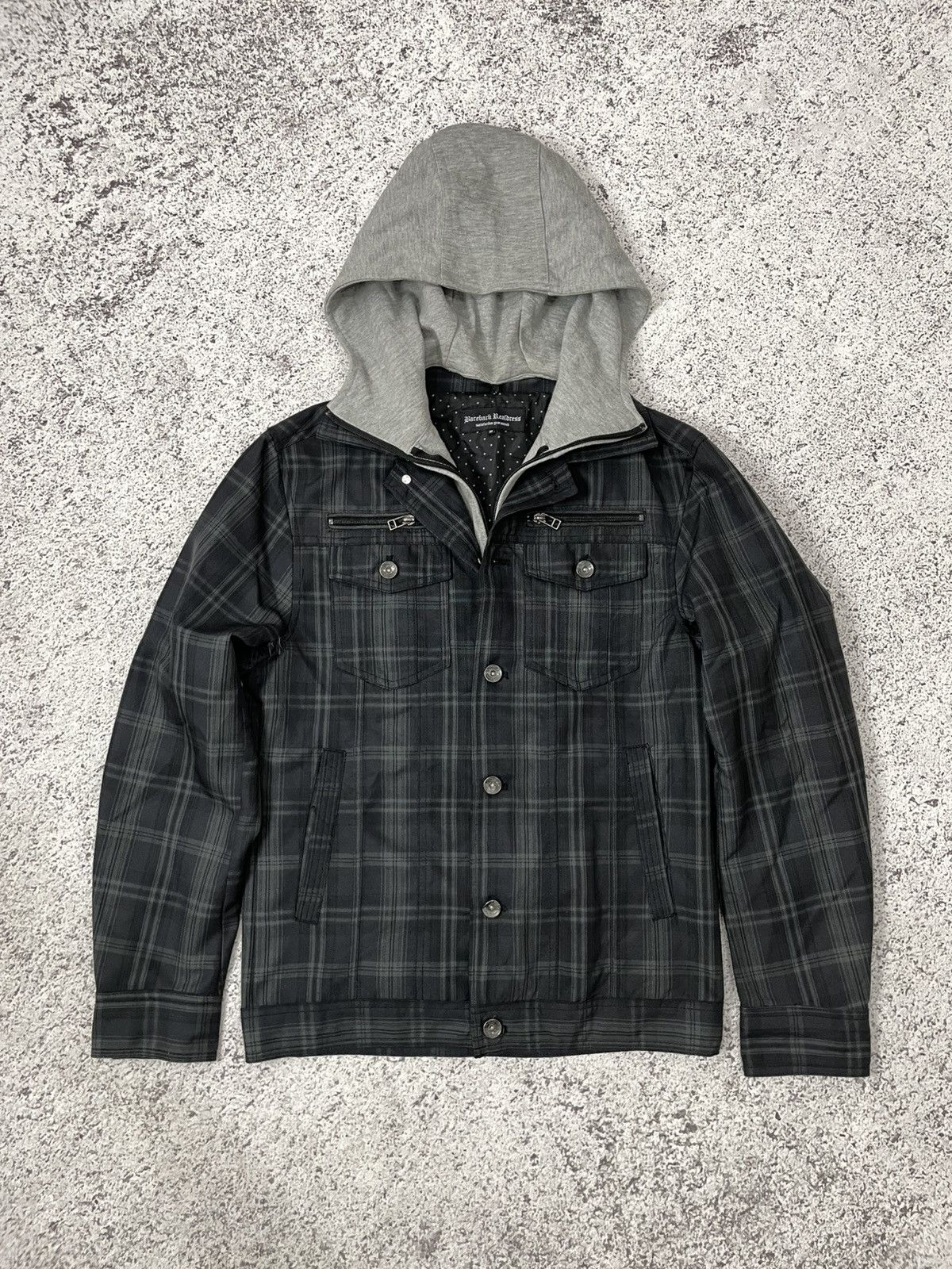 Japanese Brand Vkei Bareback Realdress Double Layer Checkered Jacket Size US M / EU 48-50 / 2 - 1 Thumbnail